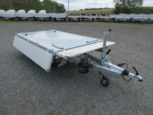 Sklápěcí přívěs KA 2,7T 2,60x1,52/0,35 Zn. ruč, box č.36