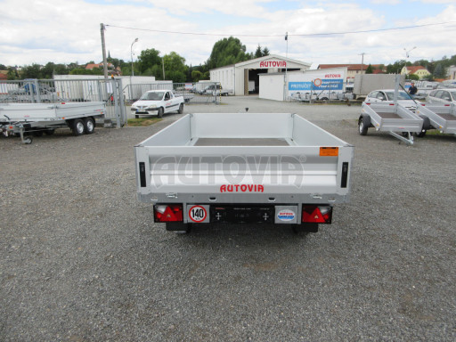 Sklápěcí přívěs KA 2,7T 2,60x1,52/0,35 ruč, BOX č.10