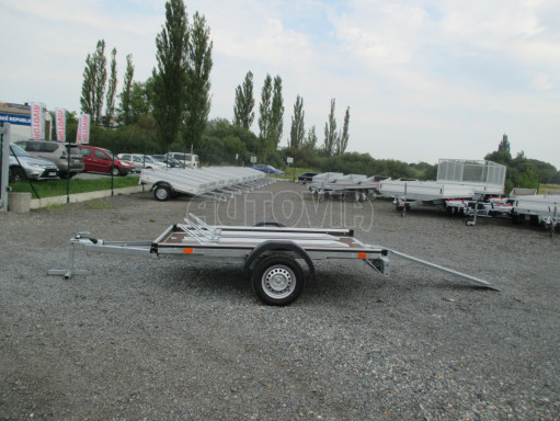 Přívěs za osobní auto pro přepravu motorek MOTO 750kg 2,50x1,48 plato