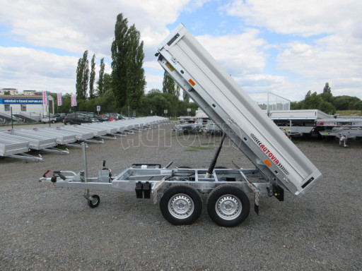 Sklápěcí přívěs KA 2,7T 2,60x1,52/0,35 ruč, BOX č.21