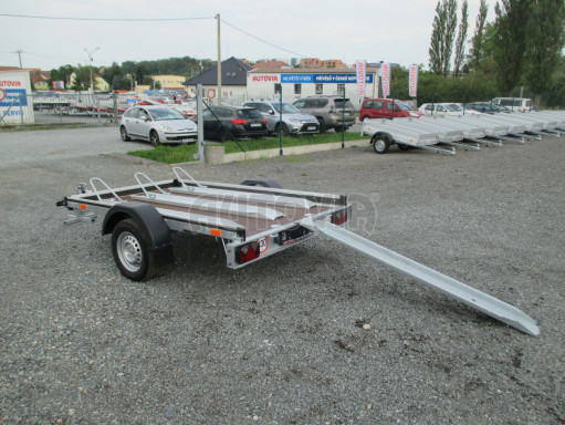Přívěs za osobní auto pro přepravu motorek MOTO 750kg 2,50x1,48 plato