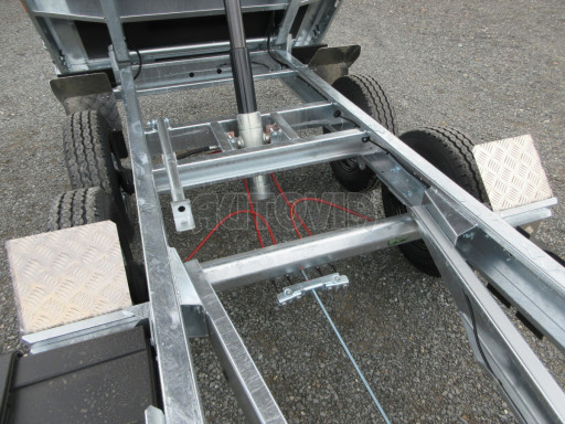 Sklápěcí přívěs KA 2,7T 2,60x1,52/0,35 ruč, BOX č.26