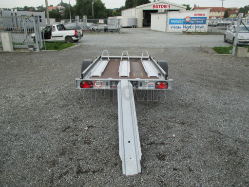 Přívěs za osobní auto pro přepravu motorek MOTO 750kg 2,50x1,48 plato