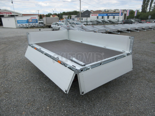 Sklápěcí přívěs KA 2,7T 2,60x1,52/0,35 ruč, BOX č.32