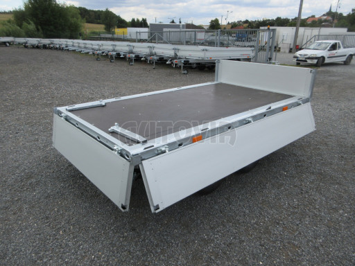 Sklápěcí přívěs KA 2,7T 2,60x1,52/0,35 ruč, BOX č.34