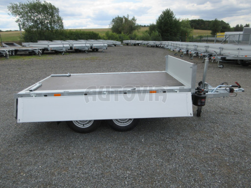 Sklápěcí přívěs KA 2,7T 2,60x1,52/0,35 ruč, BOX č.35