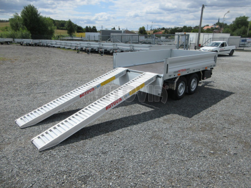 Sklápěcí přívěs KA 2,7T 2,60x1,52/0,35 ruč, BOX č.6