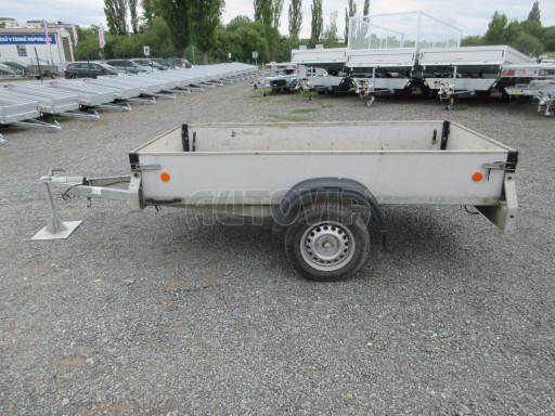 Nebrzděný sklopný přívěs ZV 26 N1 skl 2,50x1,24/0,35 POČ, zesílená náprava 1300kg !!! č.3
