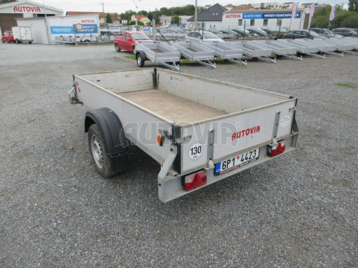 Nebrzděný sklopný přívěs ZV 26 N1 skl 2,50x1,24/0,35 POČ, zesílená náprava 1300kg !!! č.4