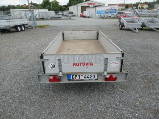 Nebrzděný sklopný přívěs ZV 26 N1 skl 2,50x1,24/0,35 POČ, zesílená náprava 1300kg !!! č.5