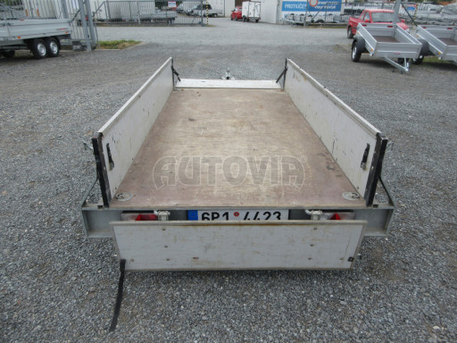 Nebrzděný sklopný přívěs ZV 26 N1 skl 2,50x1,24/0,35 POČ, zesílená náprava 1300kg !!! č.24