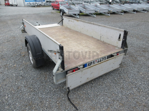 Nebrzděný sklopný přívěs ZV 26 N1 skl 2,50x1,24/0,35 POČ, zesílená náprava 1300kg !!! č.25