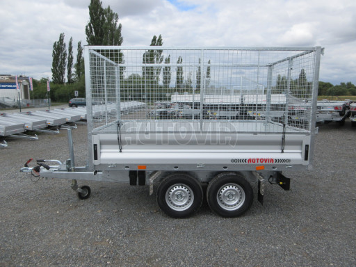 Sklápěcí přívěs KA 2,7T 2,60x1,52/1,35 Zn. ruč, box, Gitter č.8