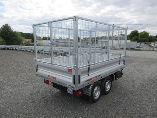 Sklápěcí přívěs KA 2,7T 2,60x1,52/1,35 Zn. ruč, box, Gitter č.11