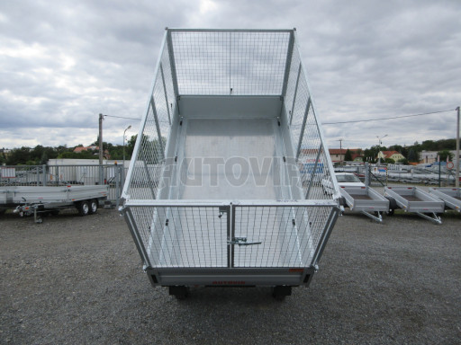 Sklápěcí přívěs KA 2,7T 2,60x1,52/1,35 Zn. ruč, box, Gitter č.24