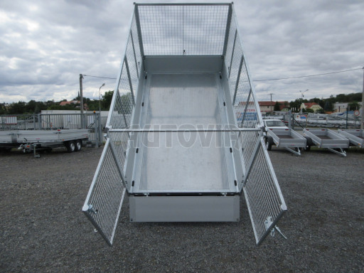 Sklápěcí přívěs KA 2,7T 2,60x1,52/1,35 Zn. ruč, box, Gitter č.26
