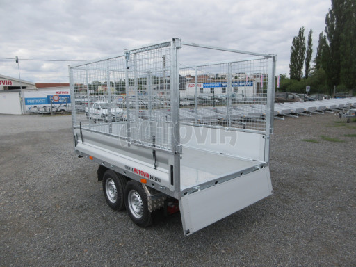 Sklápěcí přívěs KA 2,7T 2,60x1,52/1,35 Zn. ruč, box, Gitter č.30