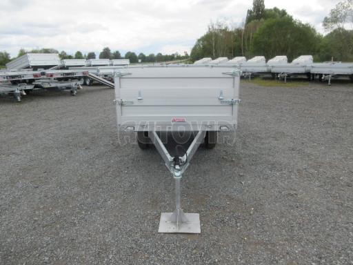 Dvounápravový přívěsný vozík ZV 22 750kg N2 2,55x1,50/0,70 nástavba bočnic č.8