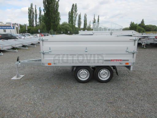 Dvounápravový přívěsný vozík ZV 22 750kg N2 2,55x1,50/0,70 nástavba bočnic č.2