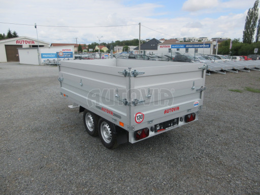 Dvounápravový přívěsný vozík ZV 22 750kg N2 2,55x1,50/0,70 nástavba bočnic č.3