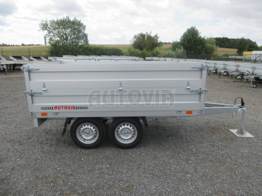 Dvounápravový přívěsný vozík ZV 22 750kg N2 2,55x1,50/0,70 nástavba bočnic č.6