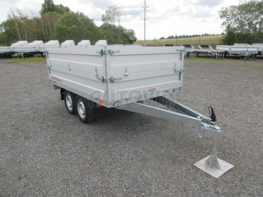 Dvounápravový přívěsný vozík ZV 22 750kg N2 2,55x1,50/0,70 nástavba bočnic č.7