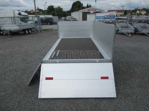 Dvounápravový přívěsný vozík ZV 22 750kg N2 2,55x1,50/0,70 nástavba bočnic č.17