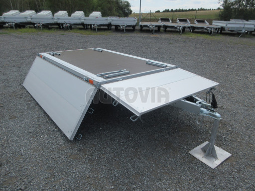Dvounápravový přívěsný vozík ZV 22 750kg N2 2,55x1,50/0,70 nástavba bočnic č.20