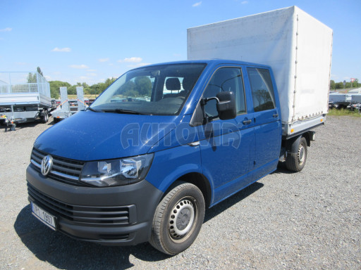 Valníkový Volkswagen Transporter s konstrukcí a plachtou č.1