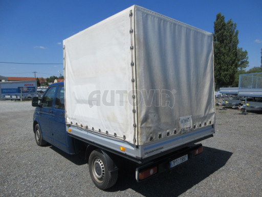 Valníkový Volkswagen Transporter s konstrukcí a plachtou č.3