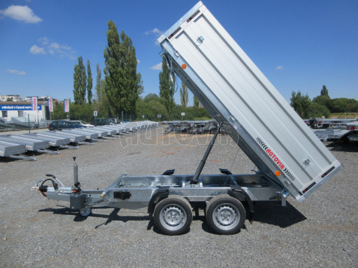Nízkoložný třístranný sklápěč VER 3SKS 2,7T 2,65x1,55/0,60 ruč nástavba, nízkoprofily, euroklipy č.18