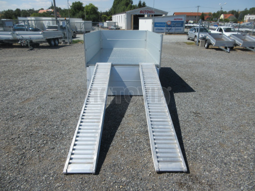 Nízkoložný třístranný sklápěč VER 3SKS 2,7T 2,65x1,55/0,60 ruč nástavba, nízkoprofily, euroklipy č.41