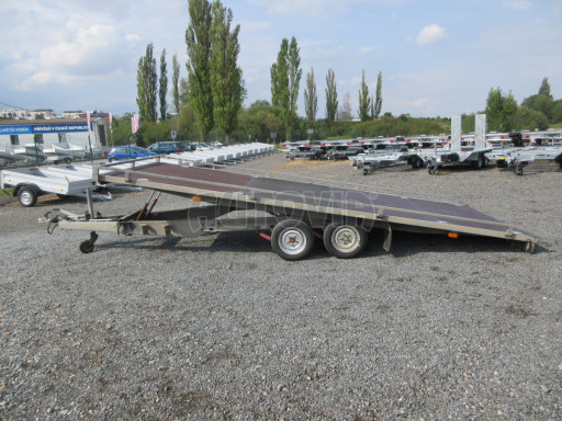 Bazarový hydraulicky sklopný přívěs AD 2,8T 5,17x2,09 plato č.18