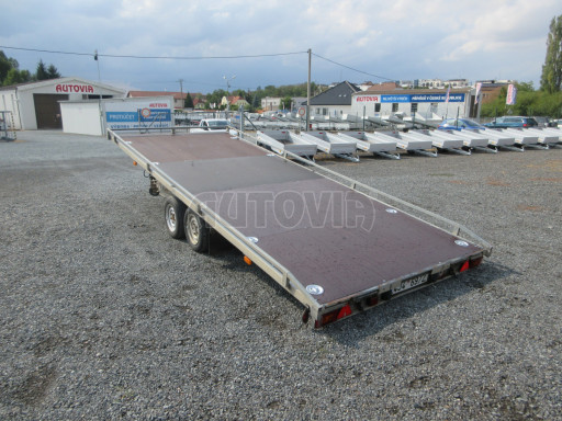 Bazarový hydraulicky sklopný přívěs AD 2,8T 5,17x2,09 plato č.5