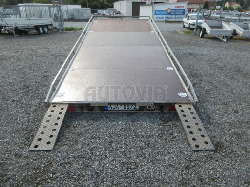 Bazarový hydraulicky sklopný přívěs AD 2,8T 5,17x2,09 plato č.25