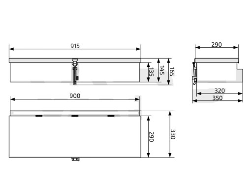 De Haan Ecoline S alu box 900x320x150 mm č.5