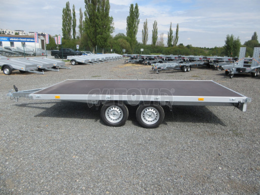 Dvounápravový nebrzděný přívěs ZV 41 750kg N2 4,17x2,01 plato 13