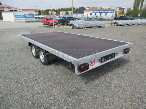 Dvounápravový nebrzděný přívěs ZV 41 750kg N2 4,17x2,01 plato 13