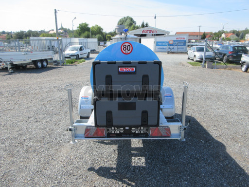 Přívěsný vozík - ZV 26 B1 1,8T/1m3 izolovaná cisterna na pitnou vodu č.4