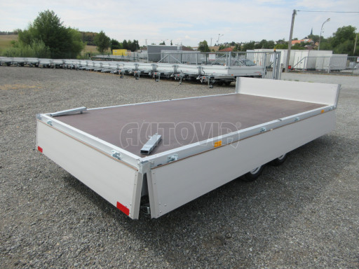 Dvounápravový nebrzděný přívěs ZV 41 750kg N2 4,17x2,00/0,35 nápravy na 2,7t č.17