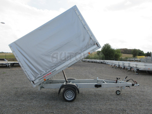 Sklápěcí přívěs VER SK 1,5T 2,65x1,55/1,60 ruč, konstrukce s plachtou č.17