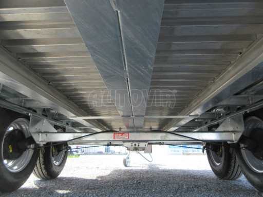 Speciální přívěs s výškově stavitelnou ojí ZV 31/35 2,7T B2 3,50x1,52/0,35, ALU bočnice č.17