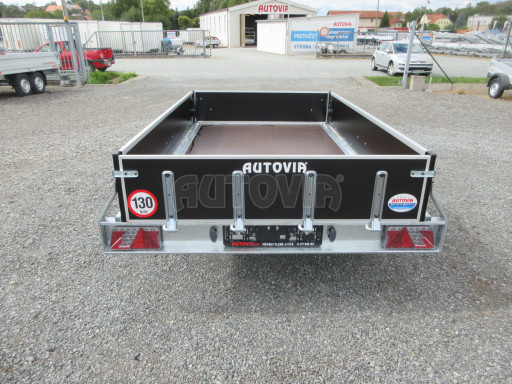 Přívěsný vozík za osobní auto sklopný ZV 27 1,3T B1 skl 2,50x1,48/0,35 POČ