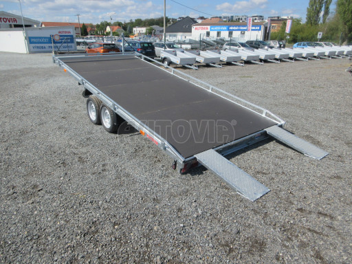 Přívěs pro přepravu aut AD 3,5T B2 4,50x2,09 plato č.2
