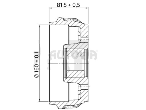 Buben brzdový AL-KO PLUS 1637 (100x4) č.2