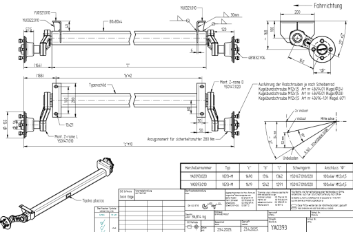 Náprava KNOTT VG13-M b-1314 c-1690 100x4 AGA KIT EM/EP 3,5,6 č.3