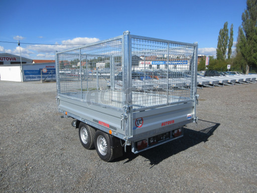 Třístranný sklápěcí přívěs VER 3SKS 2,7T 2,65x1,55/1,30 gitter v elektrice č.8