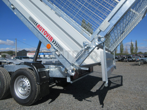Třístranný sklápěcí přívěs VER 3SKS 2,7T 2,65x1,55/1,30 gitter v elektrice č.29