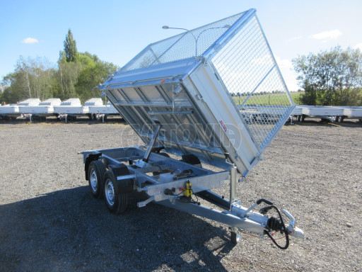 Třístranný sklápěcí přívěs VER 3SKS 2,7T 2,65x1,55/1,30 gitter v elektrice č.40