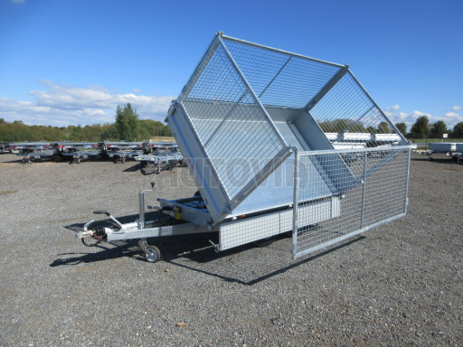 Třístranný sklápěcí přívěs VER 3SKS 2,7T 2,65x1,55/1,30 gitter v elektrice č.4